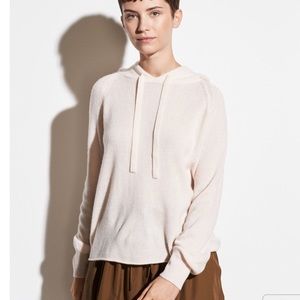 Vince chiffon raglan cashmere hoodie